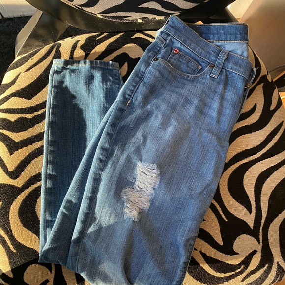 HUDSON Krista Distressed Skinny Jean sz 27 - Picture 5 of 11
